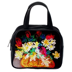 Dscf1390 - Basket Flowers Classic Handbags (one Side) by bestdesignintheworld