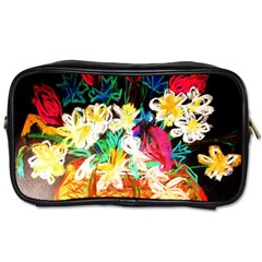 Dscf1390 - Basket Flowers Toiletries Bags by bestdesignintheworld