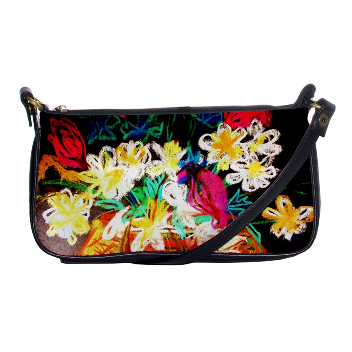 Dscf1390 - basket flowers Shoulder Clutch Bags