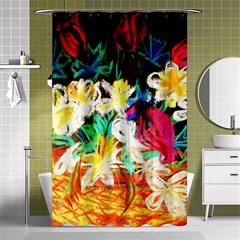 Dscf1390 - Basket Flowers Shower Curtain 48  X 72  (small)  by bestdesignintheworld