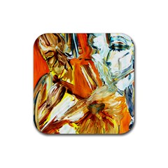 Dscf1503 - With Themis On A Shade Rubber Coaster (square)  by bestdesignintheworld