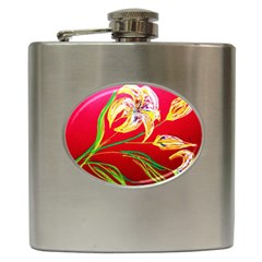 Dscf1393 - Tender Bright Lillies Hip Flask (6 Oz) by bestdesignintheworld