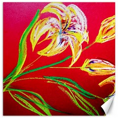 Dscf1393 - Tender Bright Lillies Canvas 12  X 12   by bestdesignintheworld