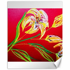 Dscf1393 - Tender Bright Lillies Canvas 11  X 14   by bestdesignintheworld