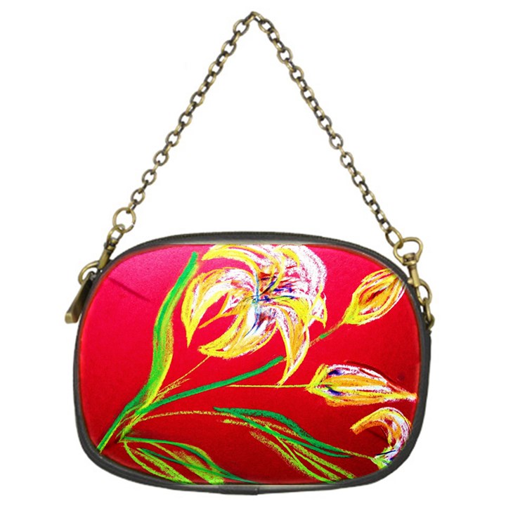 Dscf1393 - tender bright lillies Chain Purses (One Side) 