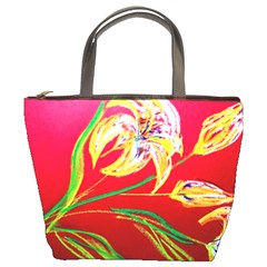 Dscf1393 - Tender Bright Lillies Bucket Bags by bestdesignintheworld