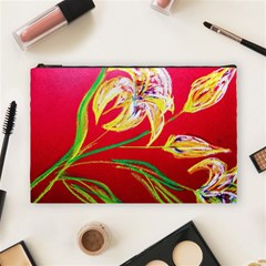 Dscf1393 - Tender Bright Lillies Cosmetic Bag (large)  by bestdesignintheworld