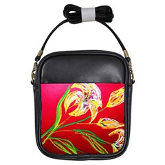 Dscf1393 - Tender Bright Lillies Girls Sling Bags by bestdesignintheworld