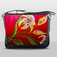 Dscf1393 - Tender Bright Lillies Messenger Bags by bestdesignintheworld