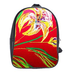 Dscf1393 - Tender Bright Lillies School Bag (xl) by bestdesignintheworld