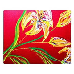 Dscf1393 - Tender Bright Lillies Double Sided Flano Blanket (large)  by bestdesignintheworld