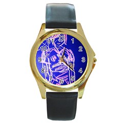 Dscf1445 - Californian Boy Round Gold Metal Watch