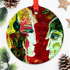 Dscf1676 - Roxana And Alexander Round Ornament (two Sides) by bestdesignintheworld