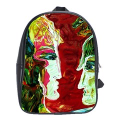 Dscf1676 - Roxana And Alexander School Bag (large) by bestdesignintheworld