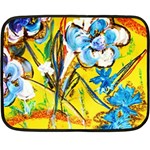 Dscf1422 - country flowers in the yard Double Sided Fleece Blanket (Mini)  35 x27  Blanket Front