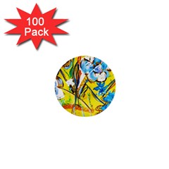 Dscf1422 - Country Flowers In The Yard 1  Mini Buttons (100 Pack)  by bestdesignintheworld