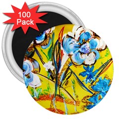 Dscf1422 - Country Flowers In The Yard 3  Magnets (100 Pack) by bestdesignintheworld