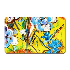 Dscf1422 - Country Flowers In The Yard Magnet (rectangular) by bestdesignintheworld