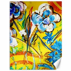 Dscf1422 - Country Flowers In The Yard Canvas 36  X 48   by bestdesignintheworld