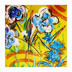 Dscf1422 - Country Flowers In The Yard Medium Glasses Cloth by bestdesignintheworld