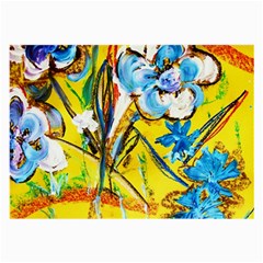 Dscf1422 - Country Flowers In The Yard Large Glasses Cloth (2-side) by bestdesignintheworld