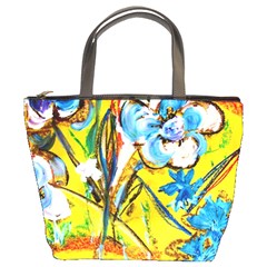 Dscf1422 - Country Flowers In The Yard Bucket Bags by bestdesignintheworld