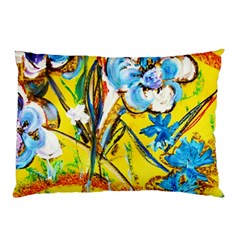 Dscf1422 - Country Flowers In The Yard Pillow Case by bestdesignintheworld