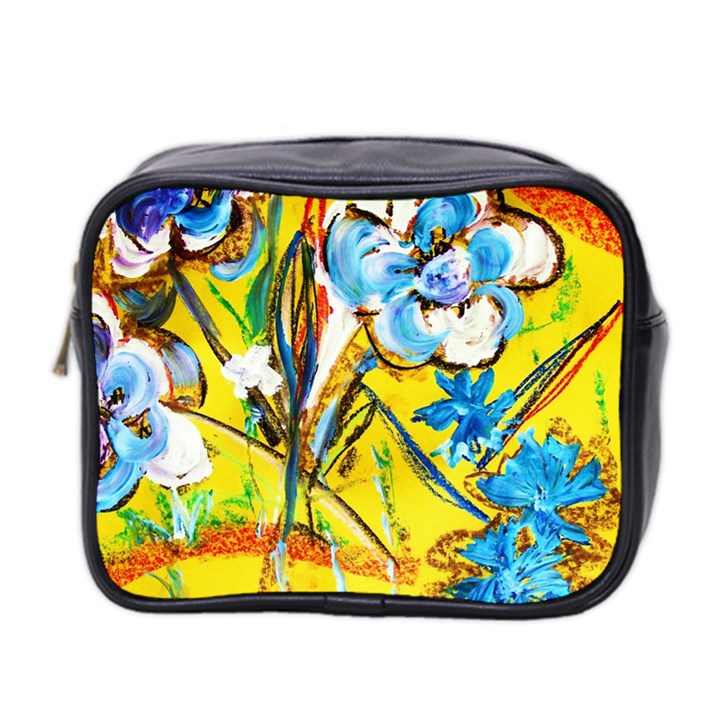 Dscf1422 - country flowers in the yard Mini Toiletries Bag 2-Side