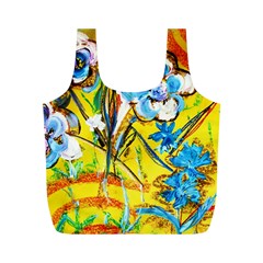 Dscf1422 - Country Flowers In The Yard Full Print Recycle Bags (m)  by bestdesignintheworld