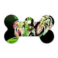 Dscf1389 - Lillies In The Vase Dog Tag Bone (two Sides) by bestdesignintheworld