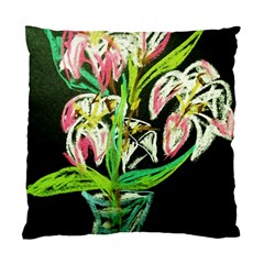 Dscf1389 - Lillies In The Vase Standard Cushion Case (one Side) by bestdesignintheworld