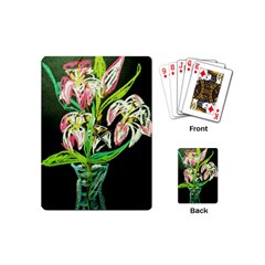 Dscf1389 - Lillies In The Vase Playing Cards (mini)  by bestdesignintheworld