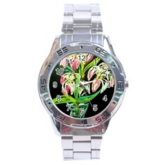 Dscf1389 - Lillies In The Vase Stainless Steel Analogue Watch by bestdesignintheworld