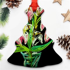 Dscf1389 - Lillies In The Vase Christmas Tree Ornament (two Sides) by bestdesignintheworld