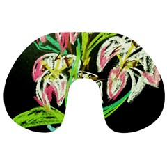 Dscf1389 - Lillies In The Vase Travel Neck Pillows by bestdesignintheworld