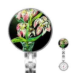 Dscf1389 - Lillies In The Vase Stainless Steel Nurses Watch by bestdesignintheworld