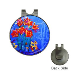 Dscf1433 - Red Lillies Hat Clips With Golf Markers by bestdesignintheworld