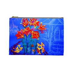 Dscf1433 - red lillies Cosmetic Bag (Large) 