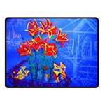 Dscf1433 - red lillies Double Sided Fleece Blanket (Small)  45 x34  Blanket Front