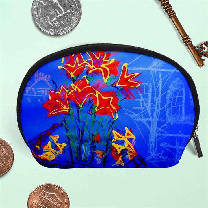 Dscf1433 - red lillies Accessory Pouches (Large) 