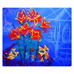 Dscf1433 - red lillies Double Sided Flano Blanket (Small)  50 x40  Blanket Front