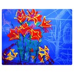 Dscf1433 - red lillies Double Sided Flano Blanket (Medium)  60 x50  Blanket Back