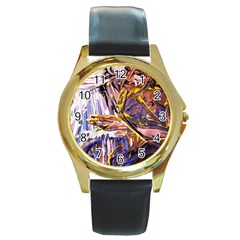 Dscf1627 - Old Harpist Round Gold Metal Watch by bestdesignintheworld