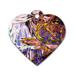 Dscf1627 - Old Harpist Dog Tag Heart (one Side) by bestdesignintheworld