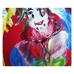 Dscf1741 - Funny Clown Double Sided Flano Blanket (small) 