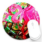 Dscf2035 - flamingo on a chad lake Round Mousepads Front