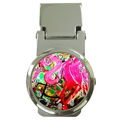 Dscf2035 - Flamingo On A Chad Lake Money Clip Watches by bestdesignintheworld