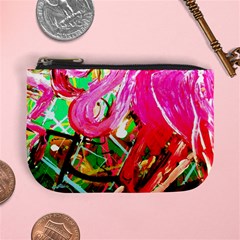 Dscf2035 - Flamingo On A Chad Lake Mini Coin Purses by bestdesignintheworld