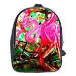 Dscf2035 - flamingo on a chad lake School Bag (Large) Front