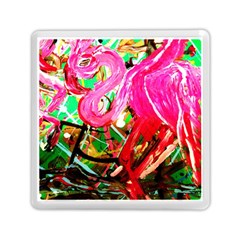 Dscf2035 - Flamingo On A Chad Lake Memory Card Reader (square)  by bestdesignintheworld